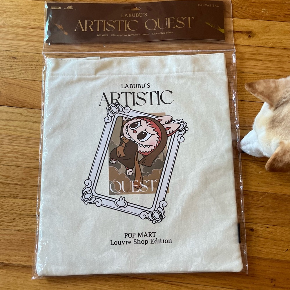 Labubu's Artistic Quest Canvas Bag
